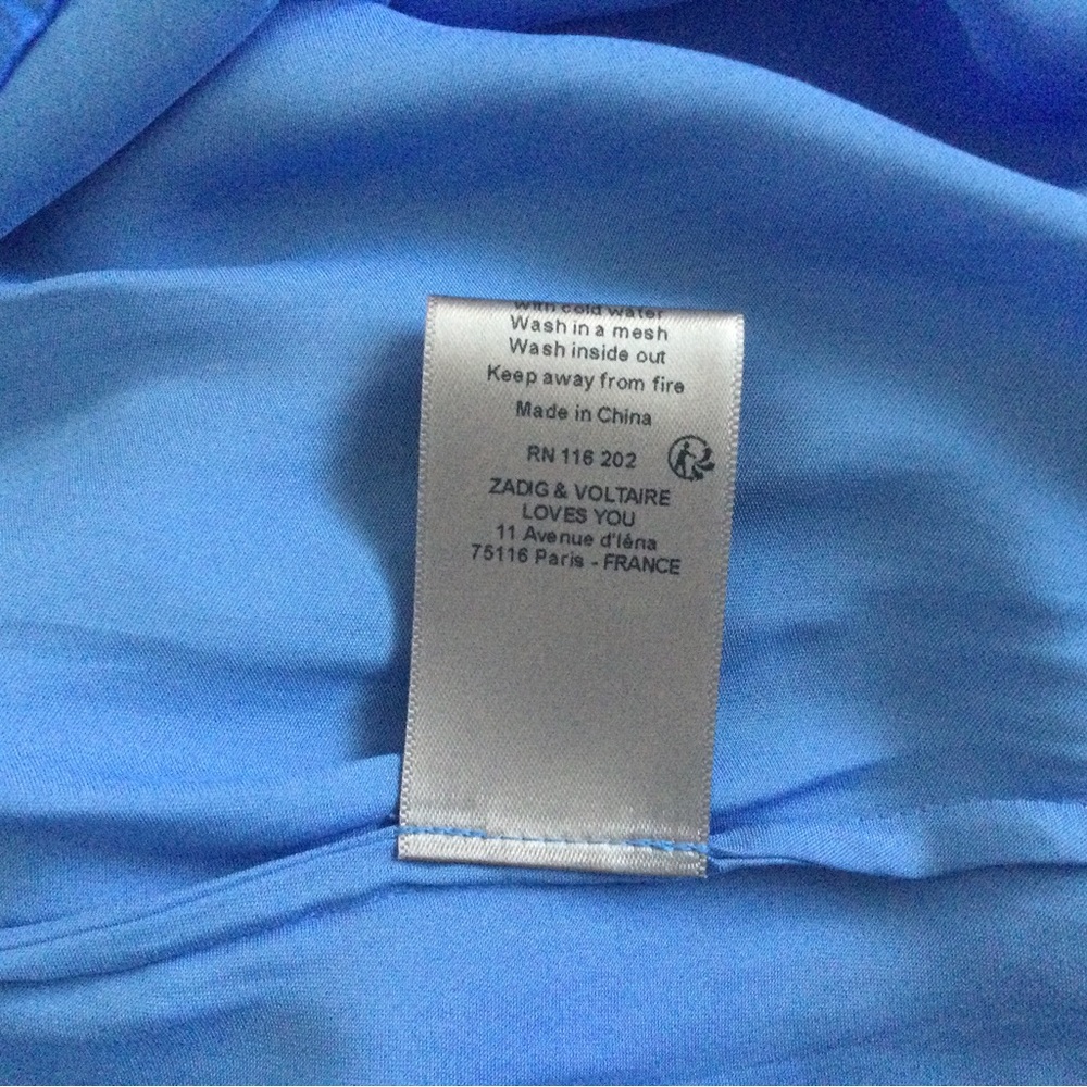 NWT Zadig&Voltaire Titu Satin Tunic Top - Picture 7 of 9